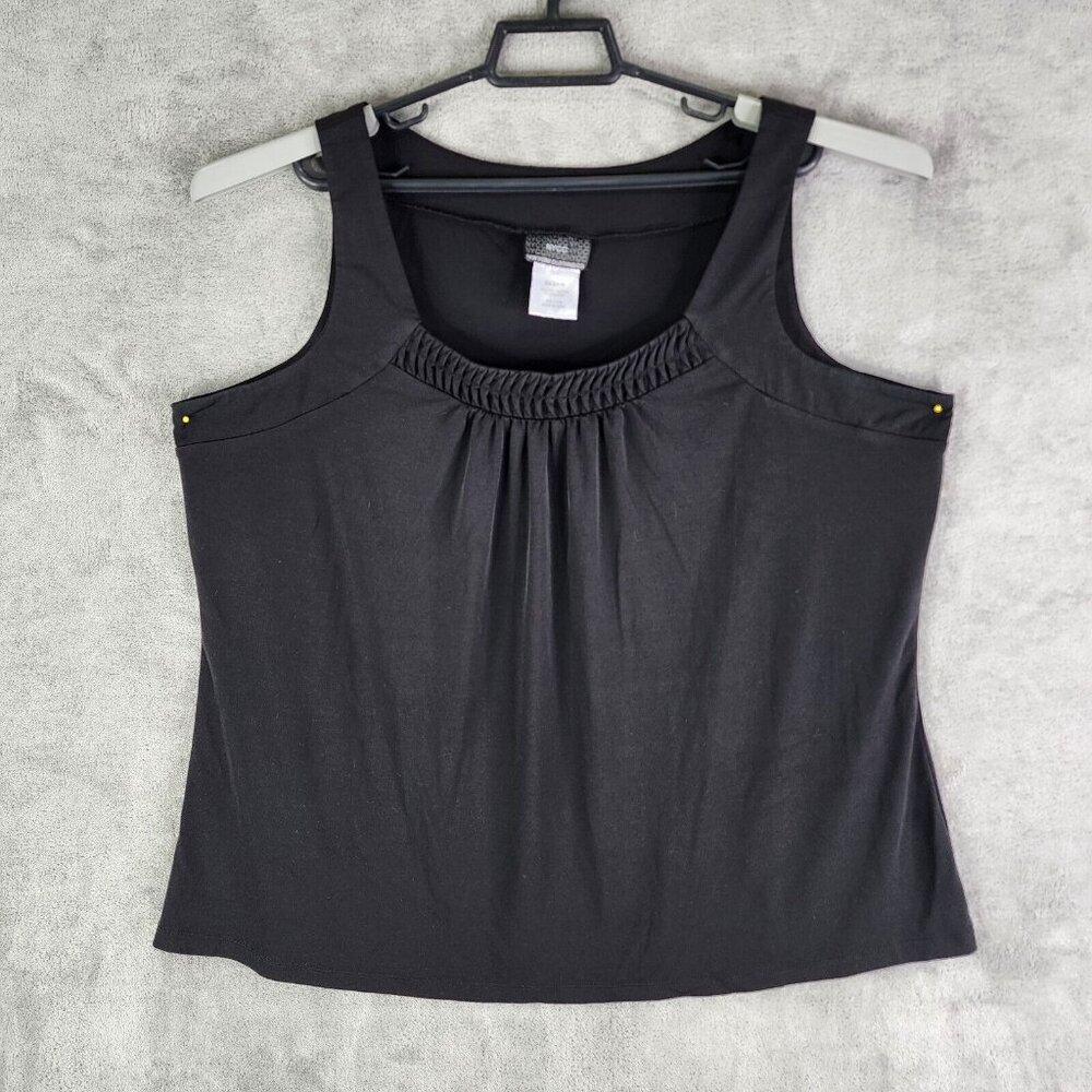 Womens Black NYCC New York Clothing Co. Blouse Shirt Top Sleeveless Size 22/24W